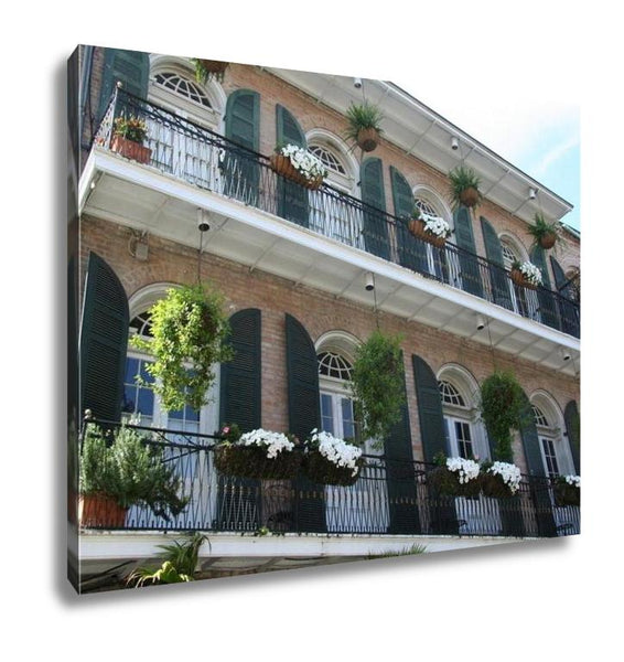 New Orleans French Quarter Balconies canvas