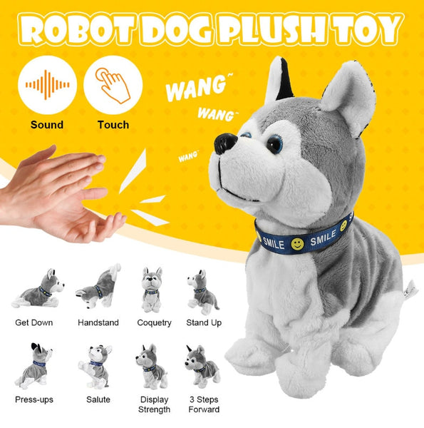 Electronic interactive robot dog for kids 