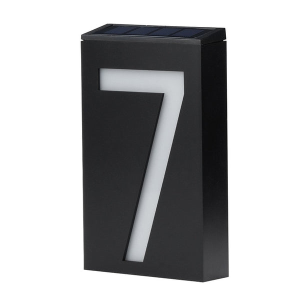 LED solar light signs digit 7