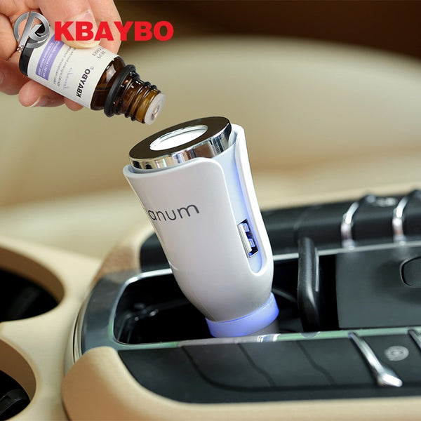 Car aroma diffuser and USB charger 