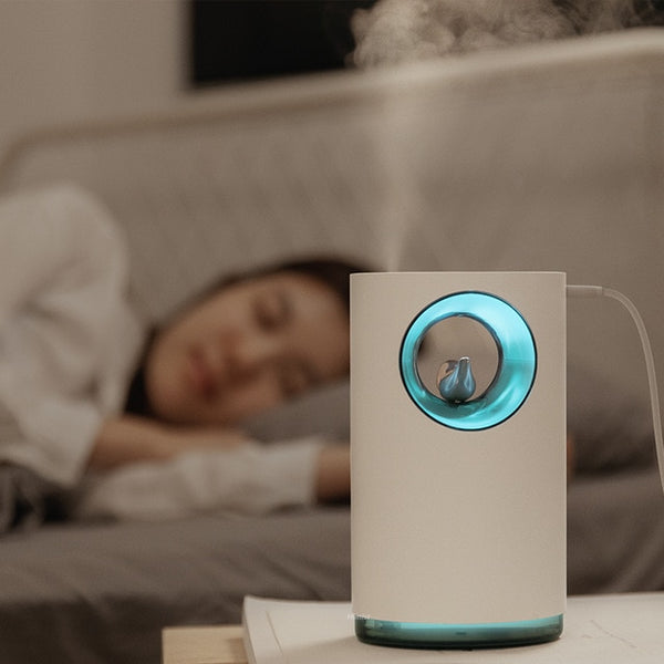 Air humidifier with birds song for home