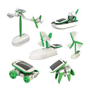 Electric assembly robot toys for kids green color