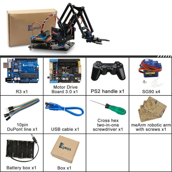 Robotics mechanical arm claw set fro arduino