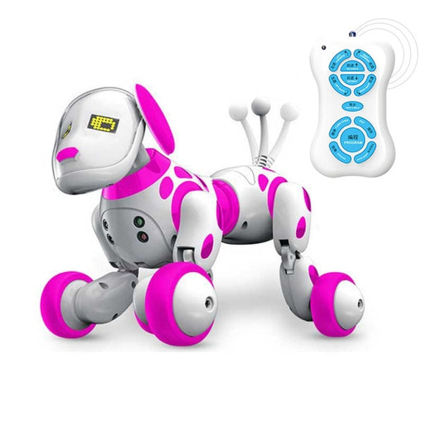 Remote control programmable dog robot toy for kids 