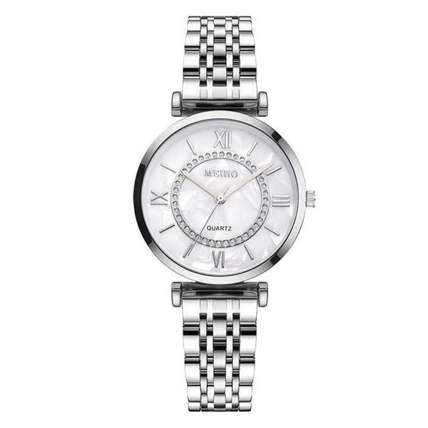 Stainless steel women watch