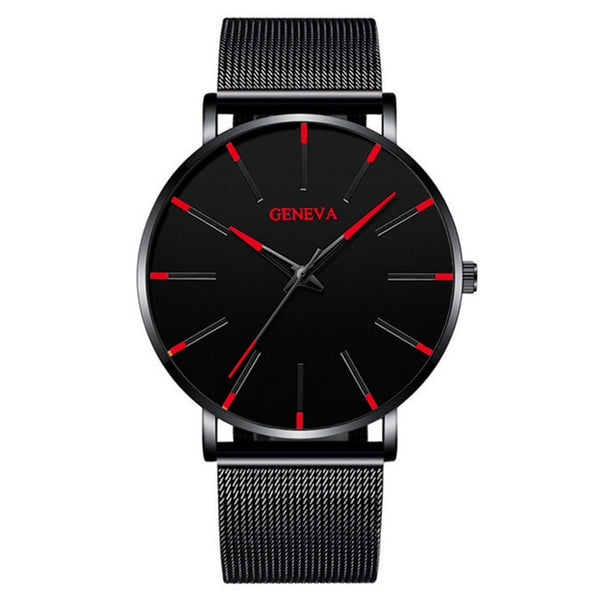 Ultra thin fashion watch for men stainless steel 