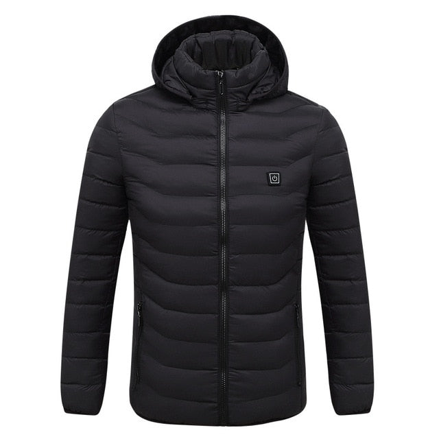 Warm winter jackets for men black color