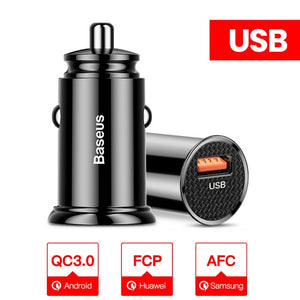 Fast car USB chargers for Android and Huawei