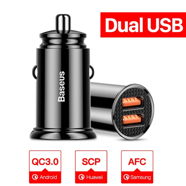 Fast car dual USB chargers for Android and Huawei