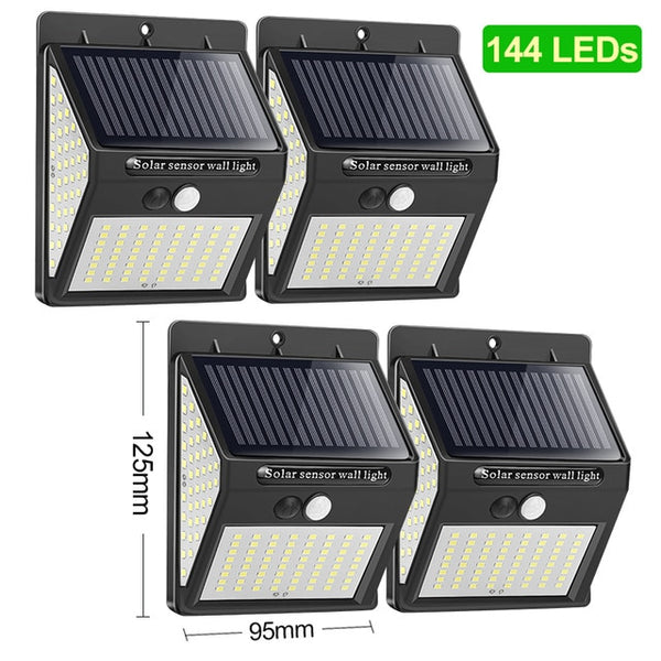 144 LED's solar lights for garden 