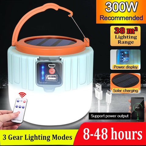 LED rechargeable camping lights 