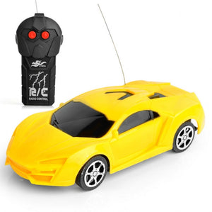 Yellow radio control car toys for kids 