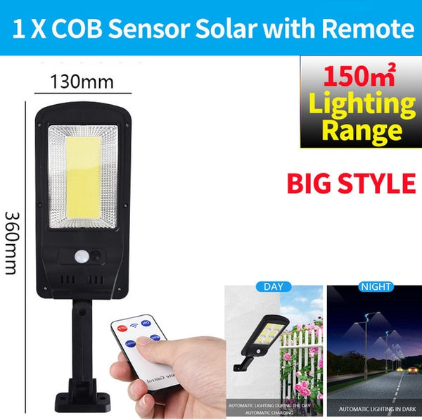 130mm Remote control solar light and motion sensor 