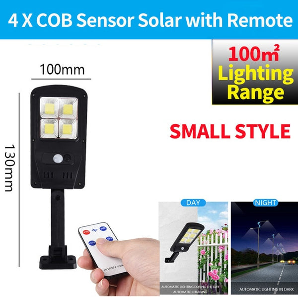 100mm Remote control solar light and motion sensor 