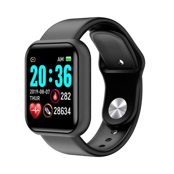 Y68 Men Women Waterproof Heart Rate Blood Pressure Monitor Bluetooth Smart Bracelet for iOS Android Fitness Tracker Smartwatch