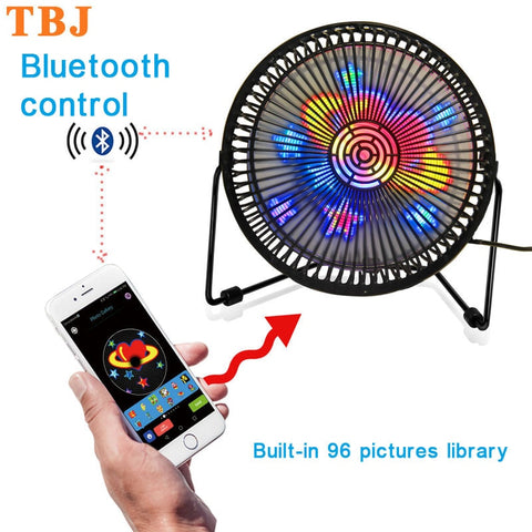 LED fan with bluetooth control 