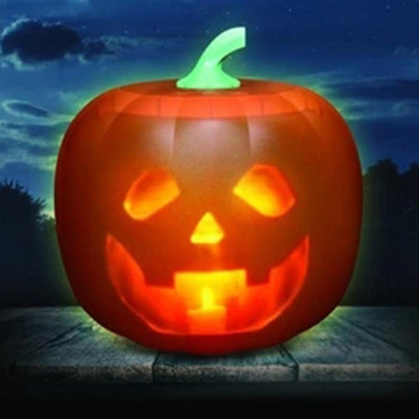 Spot Halloween Flash Talking Animated LED Pumpkin Projection Lamp for Halloween Home Party Pumpkin Lantern Home Decor Props