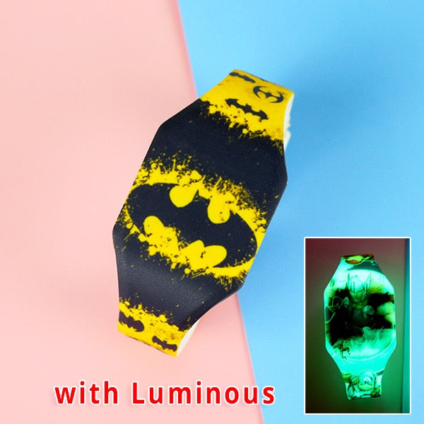 watch silicone strap batman pattern 