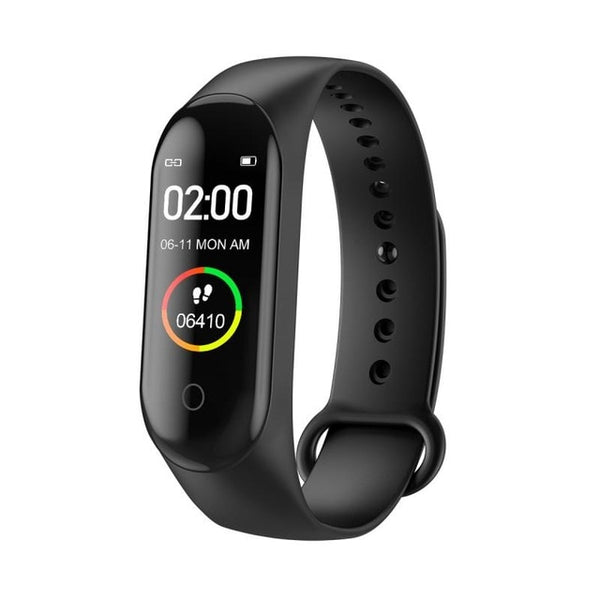 Color screen smart waterproof bracelet black 