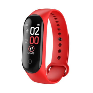 Color screen smart waterproof bracelet red