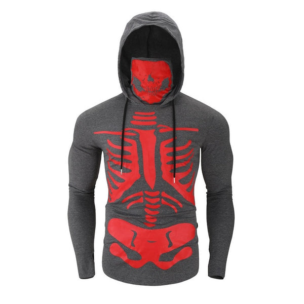 Long sleeve ninja suit with hood for men