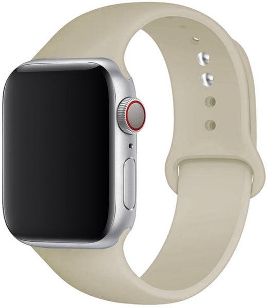 White sport wristband by apple 