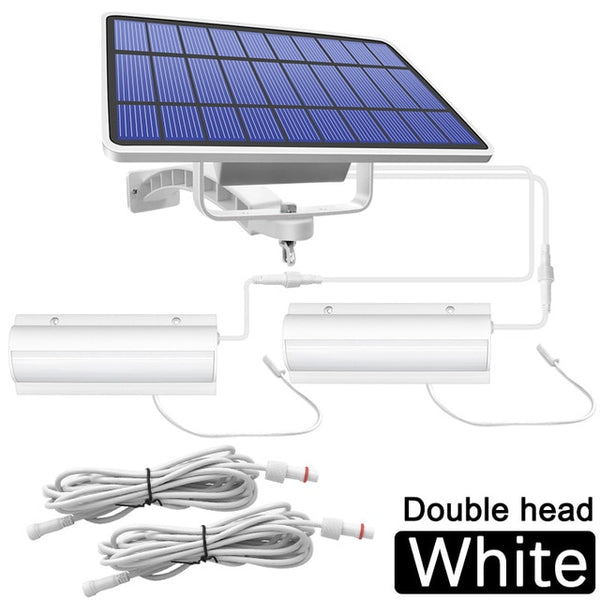 Solar pendant lights for indoor and outdoor use double head white color 