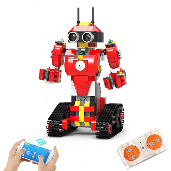 Remote control robot brick toy for kids red color  