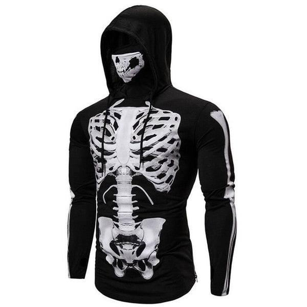 Full sleeve ninja suit hoodie with mask for men 