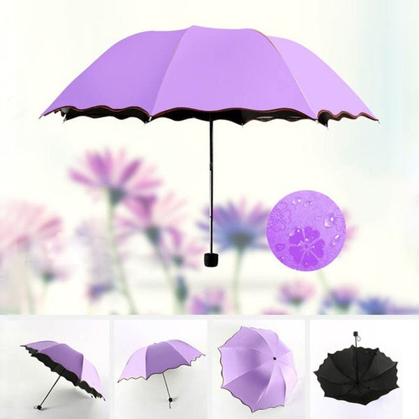 Travel Parasol Folding Rain Windproof Umbrella Folding Anti-UV Sun/Rain Umbrella Mini Pocket Umbrella Flat Lightweight Umbrella