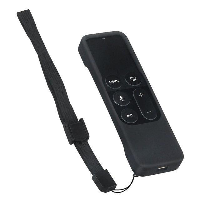 Silicon protector case for Apple TV Siri remote controller black color