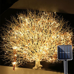 Solar vines branch LED strings 